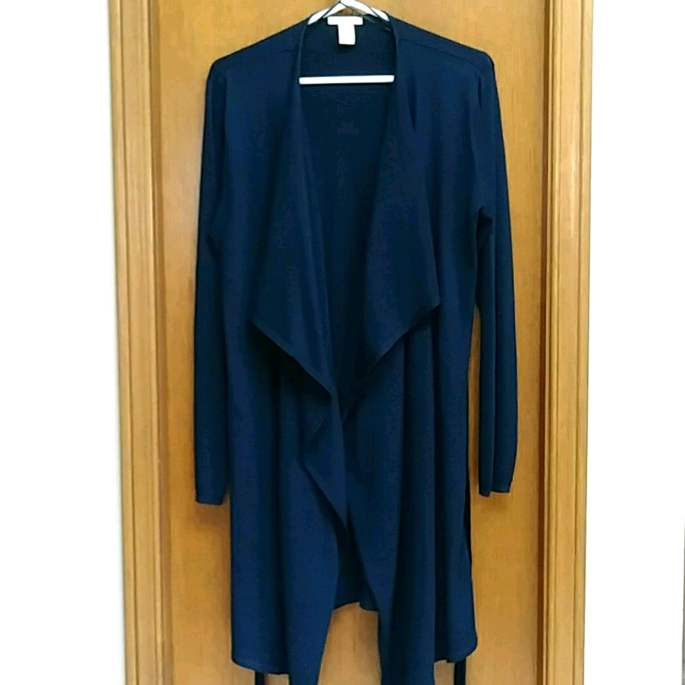 H&M Navy wrap cardigan
